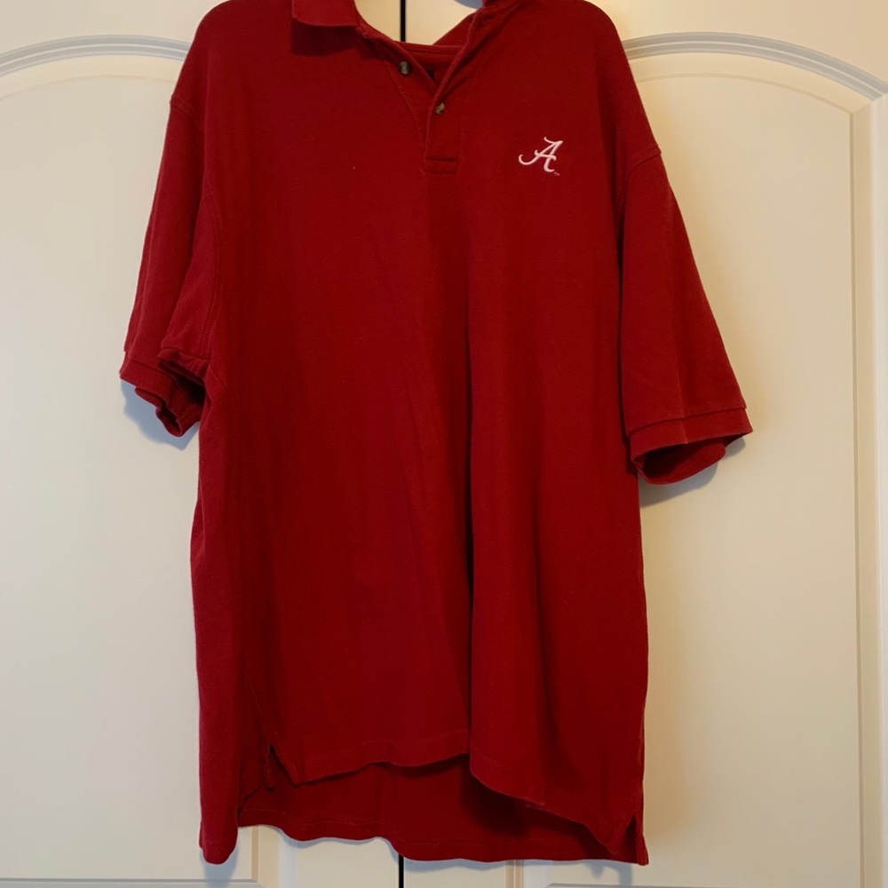 Men’s Red Alabama Casual Button Up